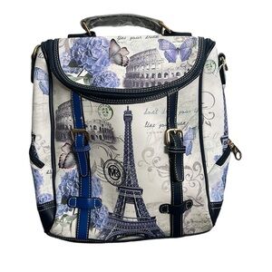 Michael Michelle bag pack navy blue gray